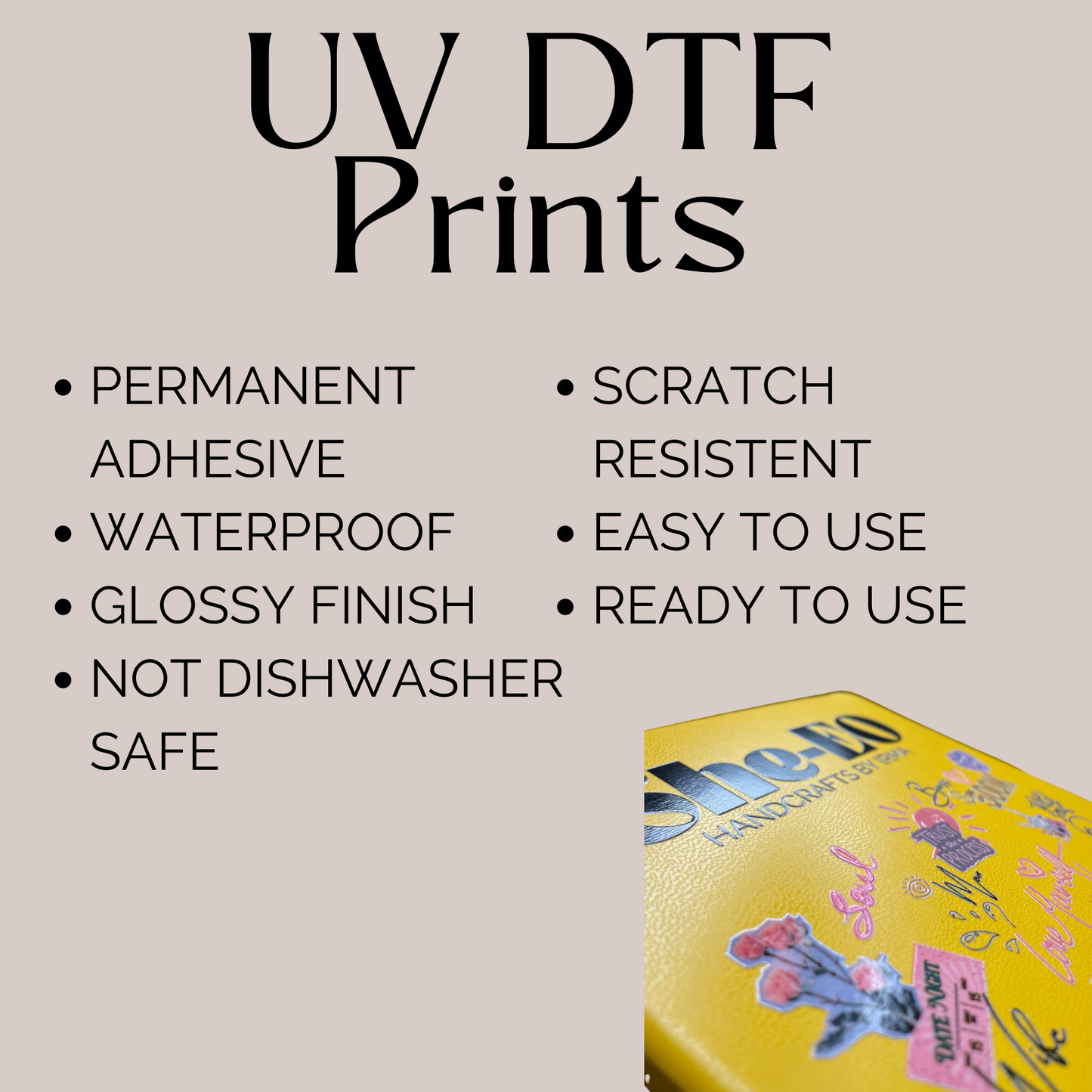 UV DTF Prints