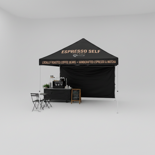 Custom Branded 10x10 Canopy Tent with Half Walls and Carrying Bag
