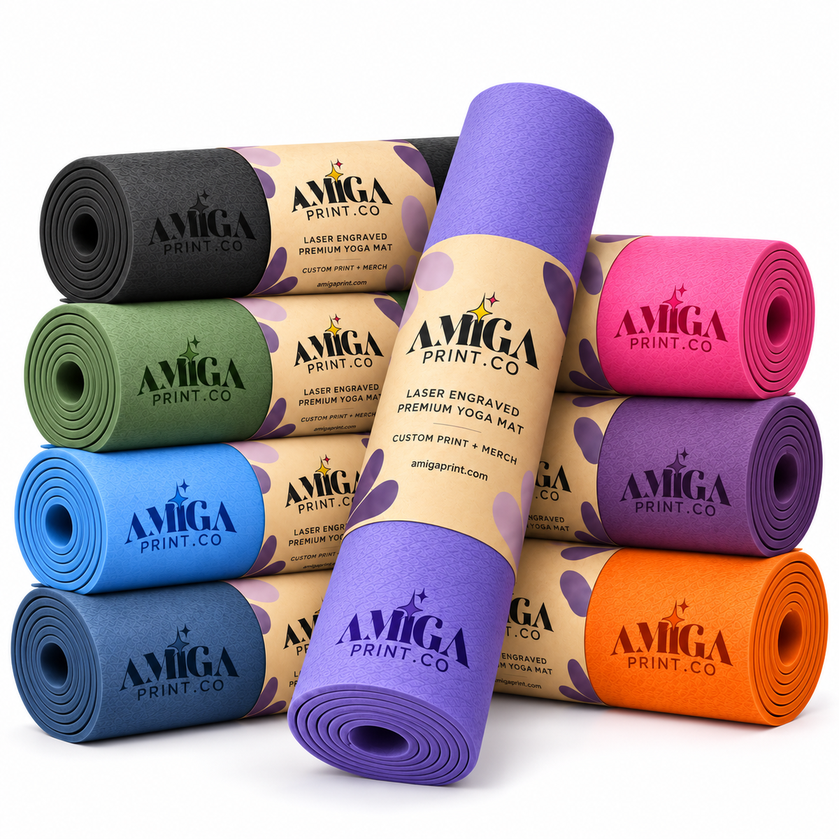 Custom Branded Yoga Mats | Laser Engraved